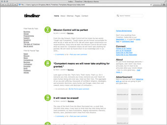 Timeliner Wordpress Theme