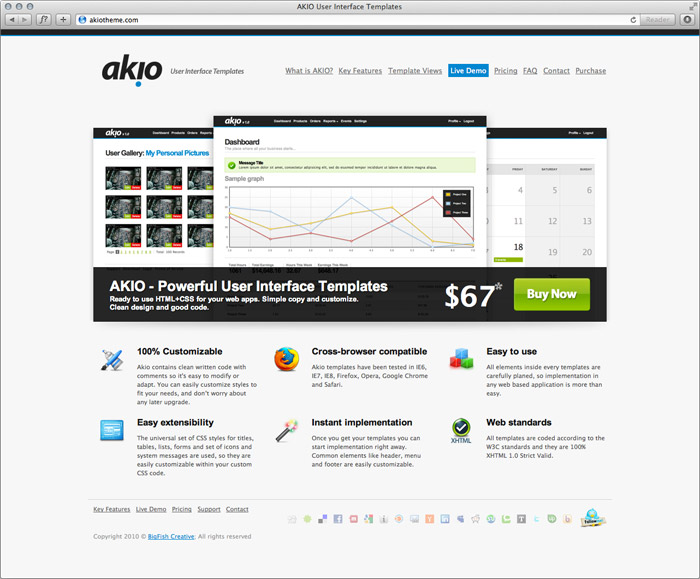Akio UI Templates