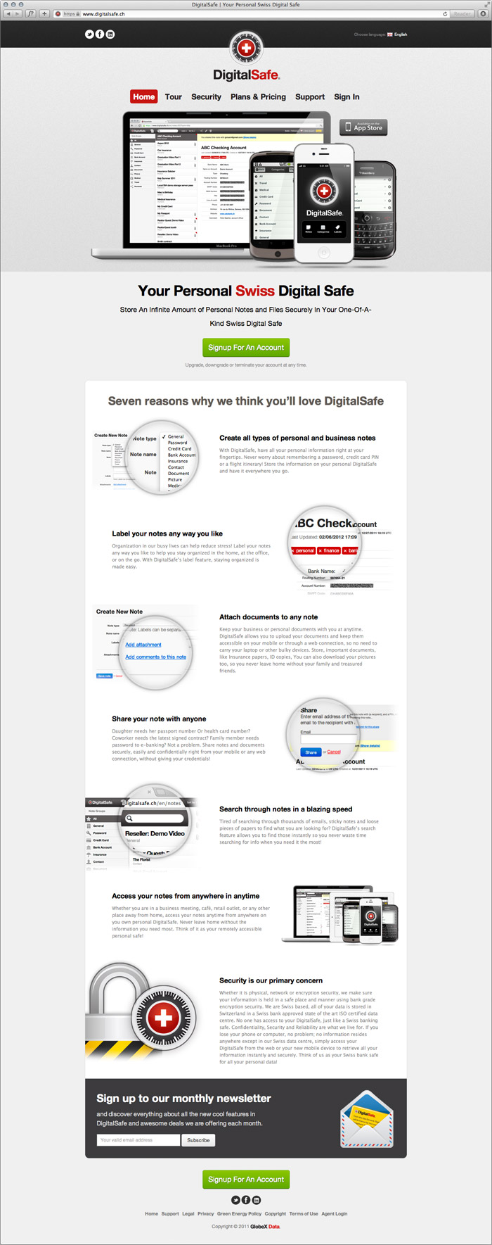 DigitalSafe Website